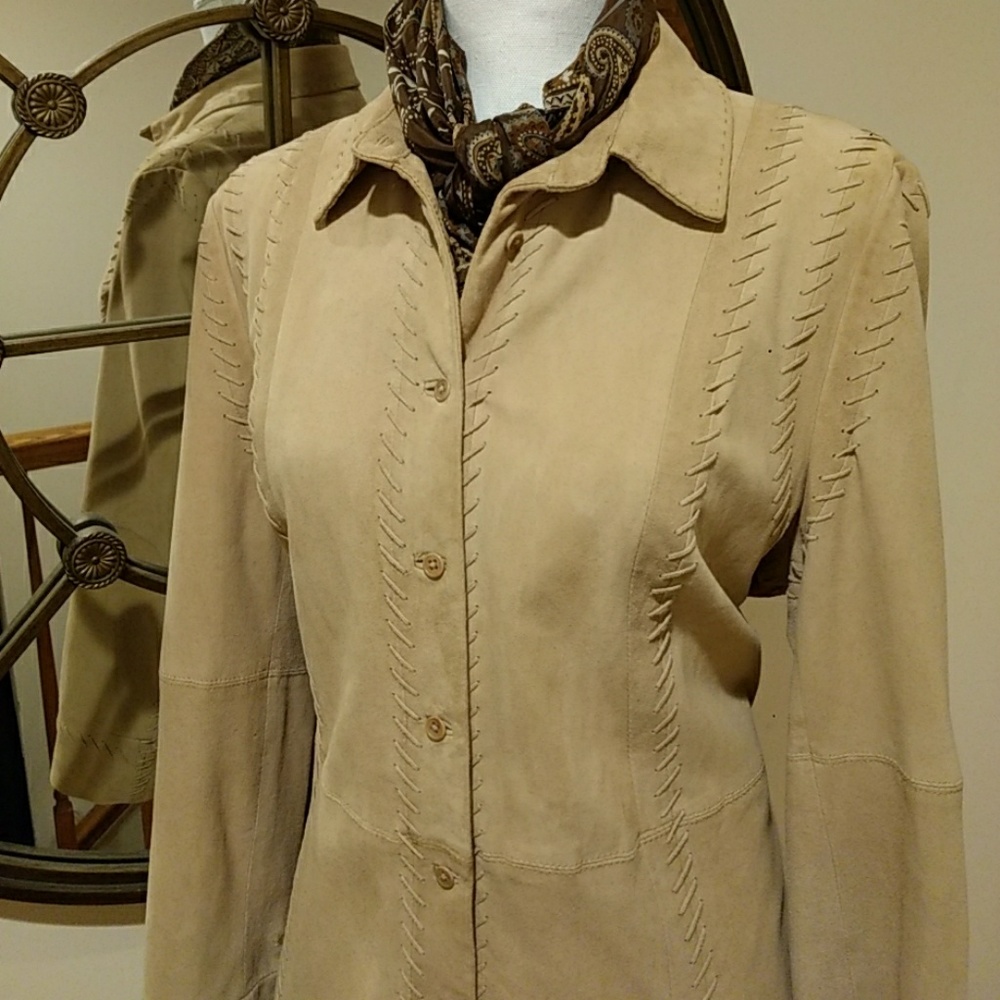 Blue Ice suede jacket